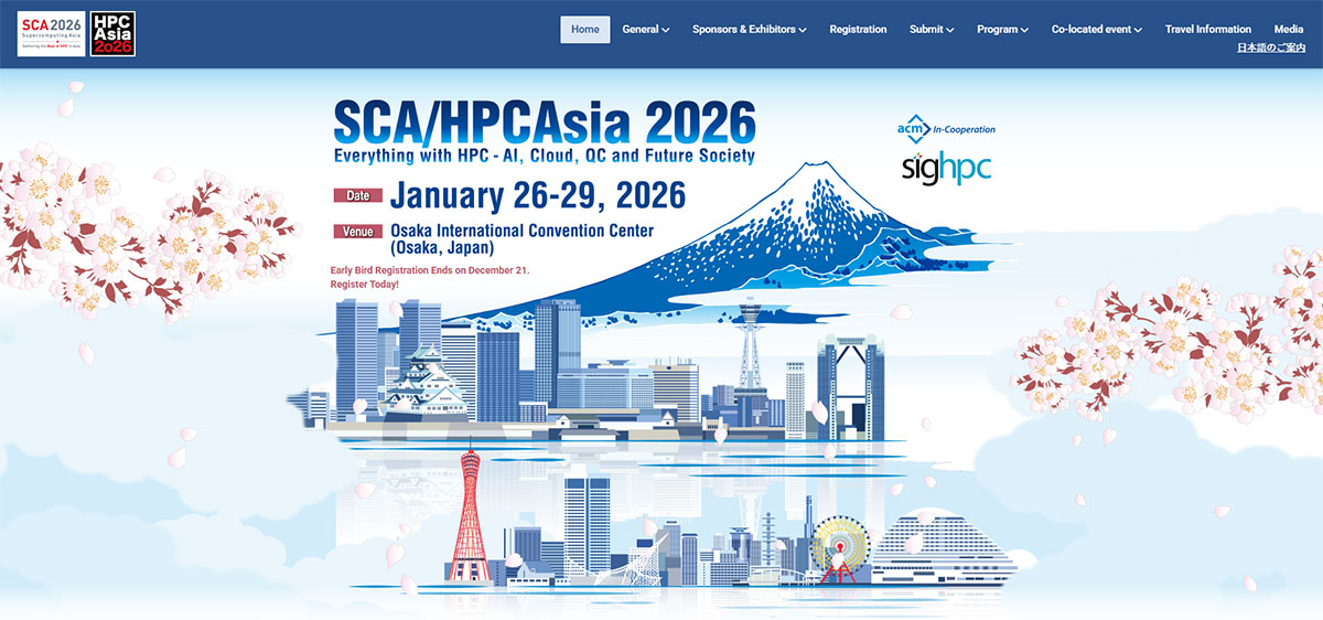 イベント出展情報：SCA&frasl;HPCAsia 2026日本初開催のHPC国際